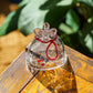 Goldfish drawstring vase red S | Gokurakuji Glass Studio