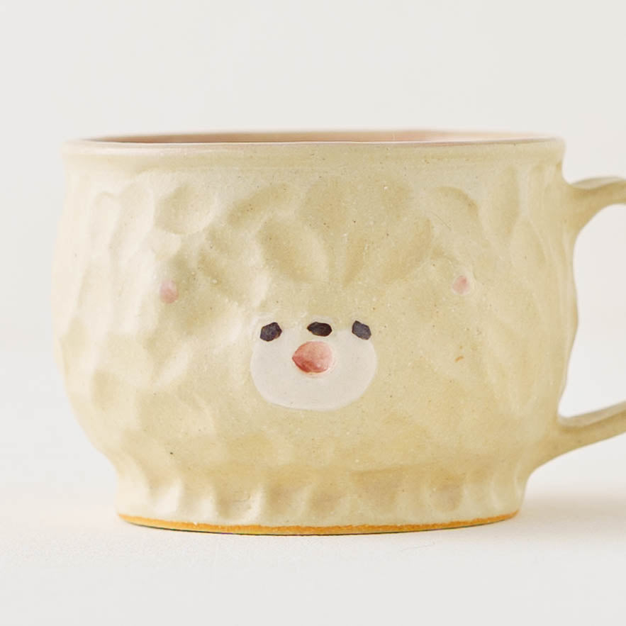 Mug Bear White x Pink | Mikiko Kato