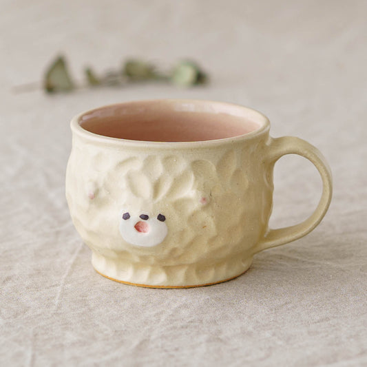 Mug Bear White x Pink | Mikiko Kato
