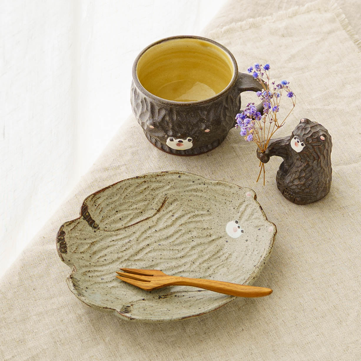 Mug Bear Brown x Yellow | Mikiko Kato