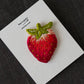 Embroidered brooch Strawberry | Aonnoie