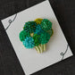 Embroidered Brooch  Broccoli | Aonoie
