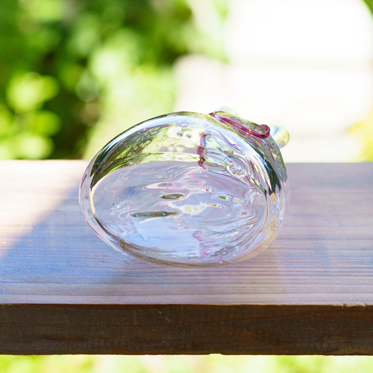 Goldfish flower Vase Red L | Gokurakuji Glass Studio