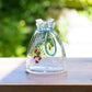 Goldfish flower vase blue  L | Gokurakuji Glass Studio