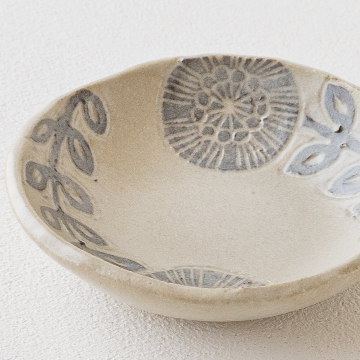 松崎麗さんの豆皿小Dグレー