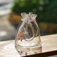 Goldfish drawstring vase clear M | Gokurakuji Glass Studio