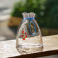 Goldfish flower vase blue  L | Gokurakuji Glass Studio