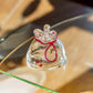 Goldfish drawstring vase red S | Gokurakuji Glass Studio