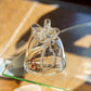 Goldfish drawstring vase clear M | Gokurakuji Glass Studio
