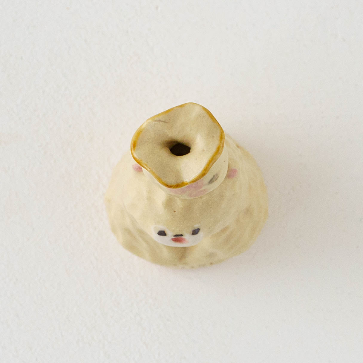 Bear Dried Flower Stand White | Mikiko Kato