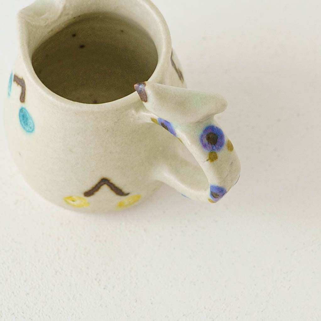 Mini pitcher bird and cherry white | Harada Haruko