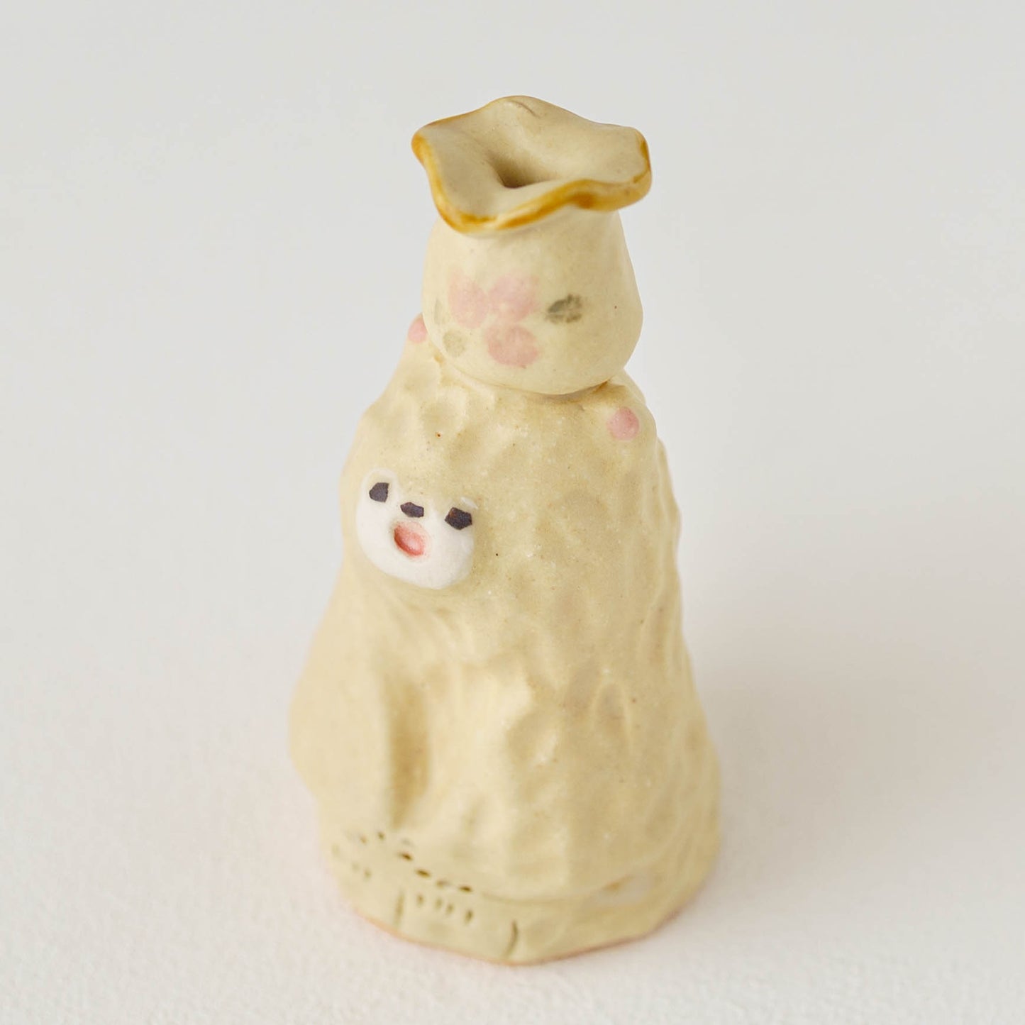 Bear Dried Flower Stand White | Mikiko Kato