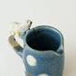 Mini pitcher bird and flower navy | Harada Haruko