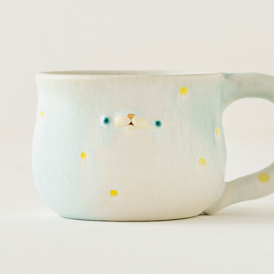 poco mug　yellow x dot｜堀江遼子