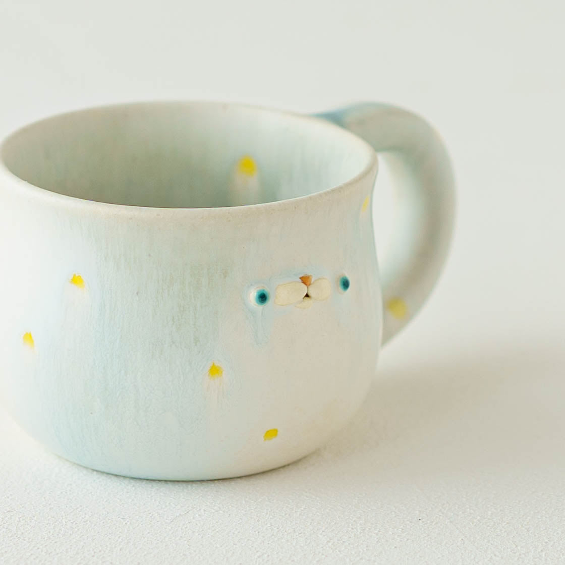 poco mug　yellow x dot｜堀江遼子