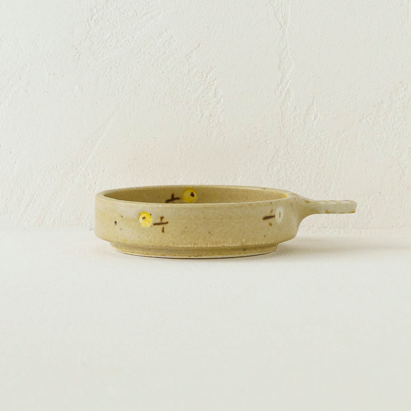 Dip Dish　小　お花　ライトブラウン｜原田晴子
