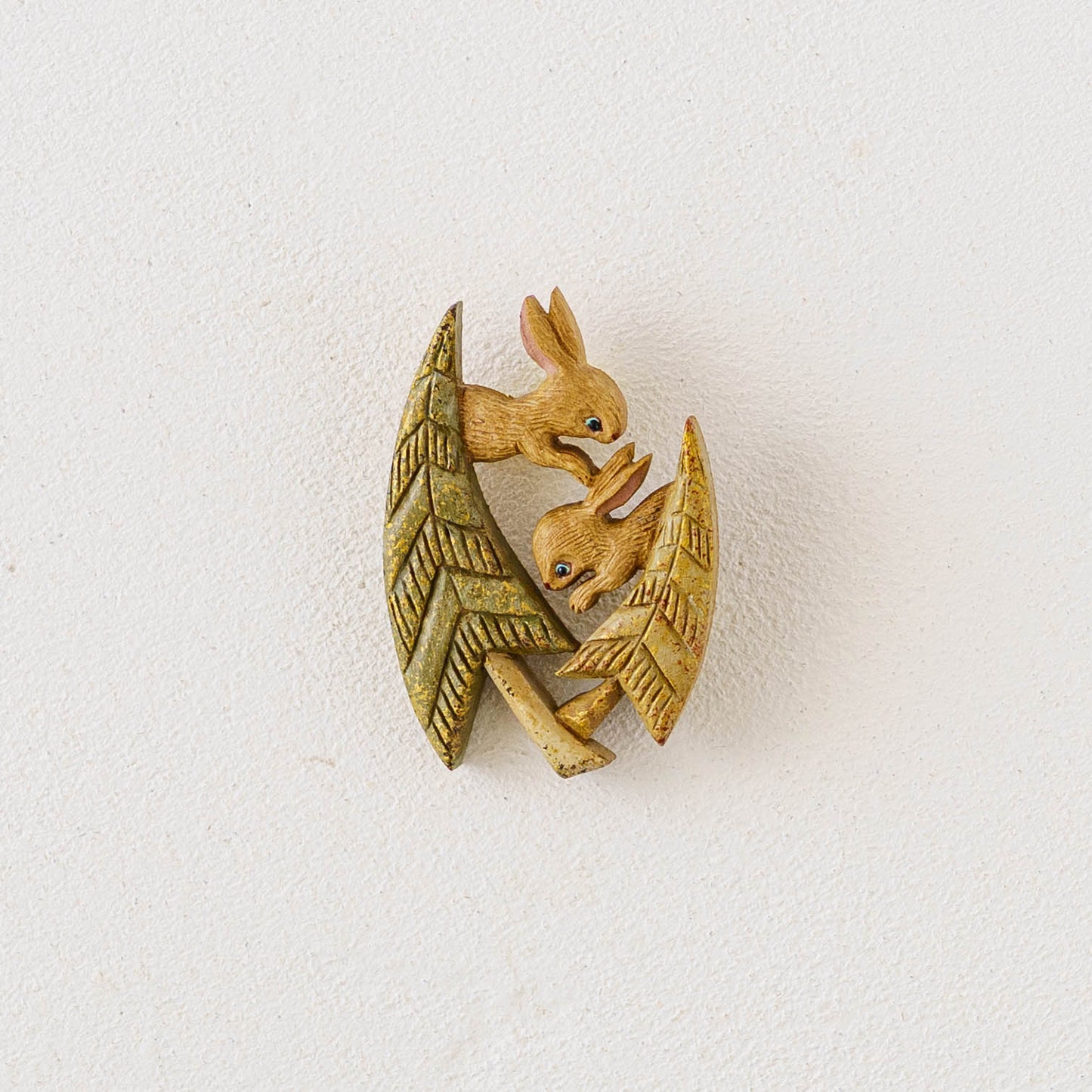 Winter Forest Rabbit Brooch | arica