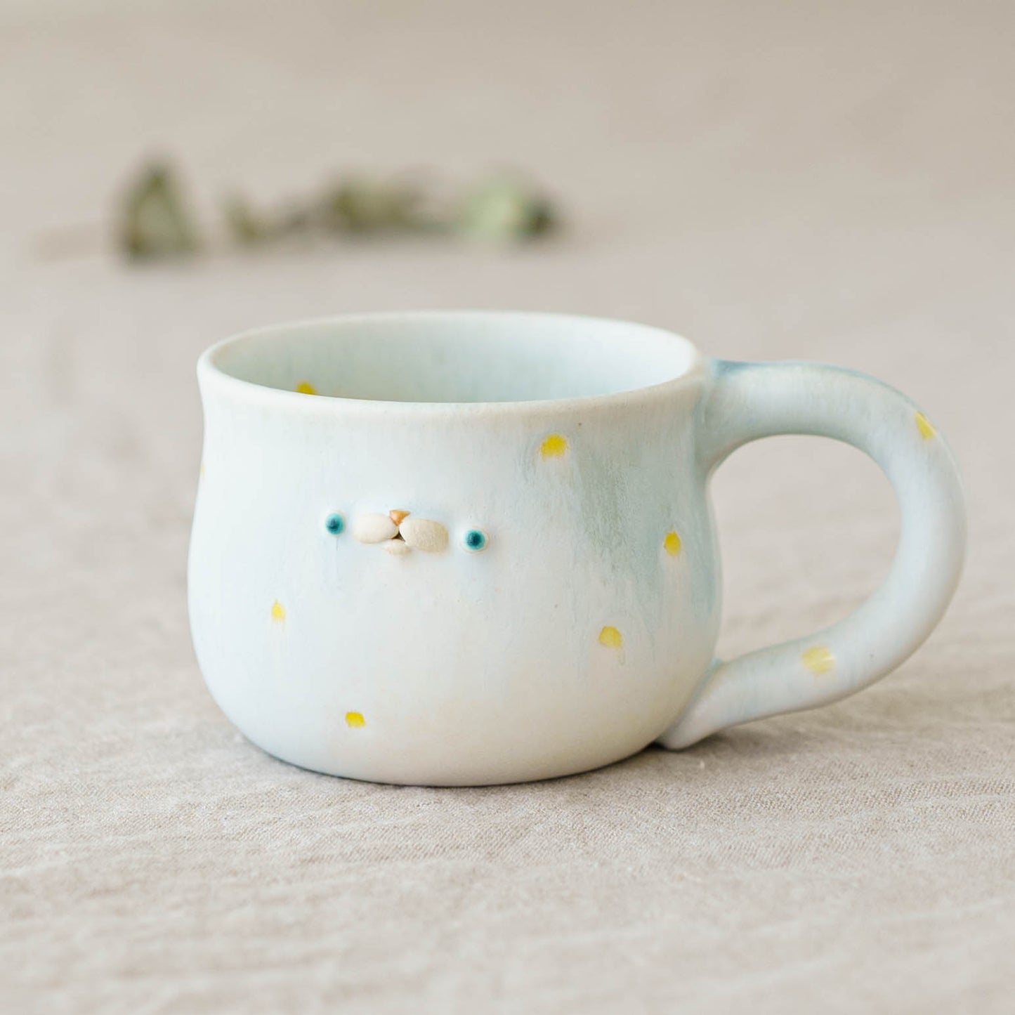 poco mug　yellow x dot｜堀江遼子