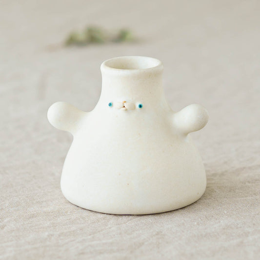 frasco vase　white｜堀江遼子