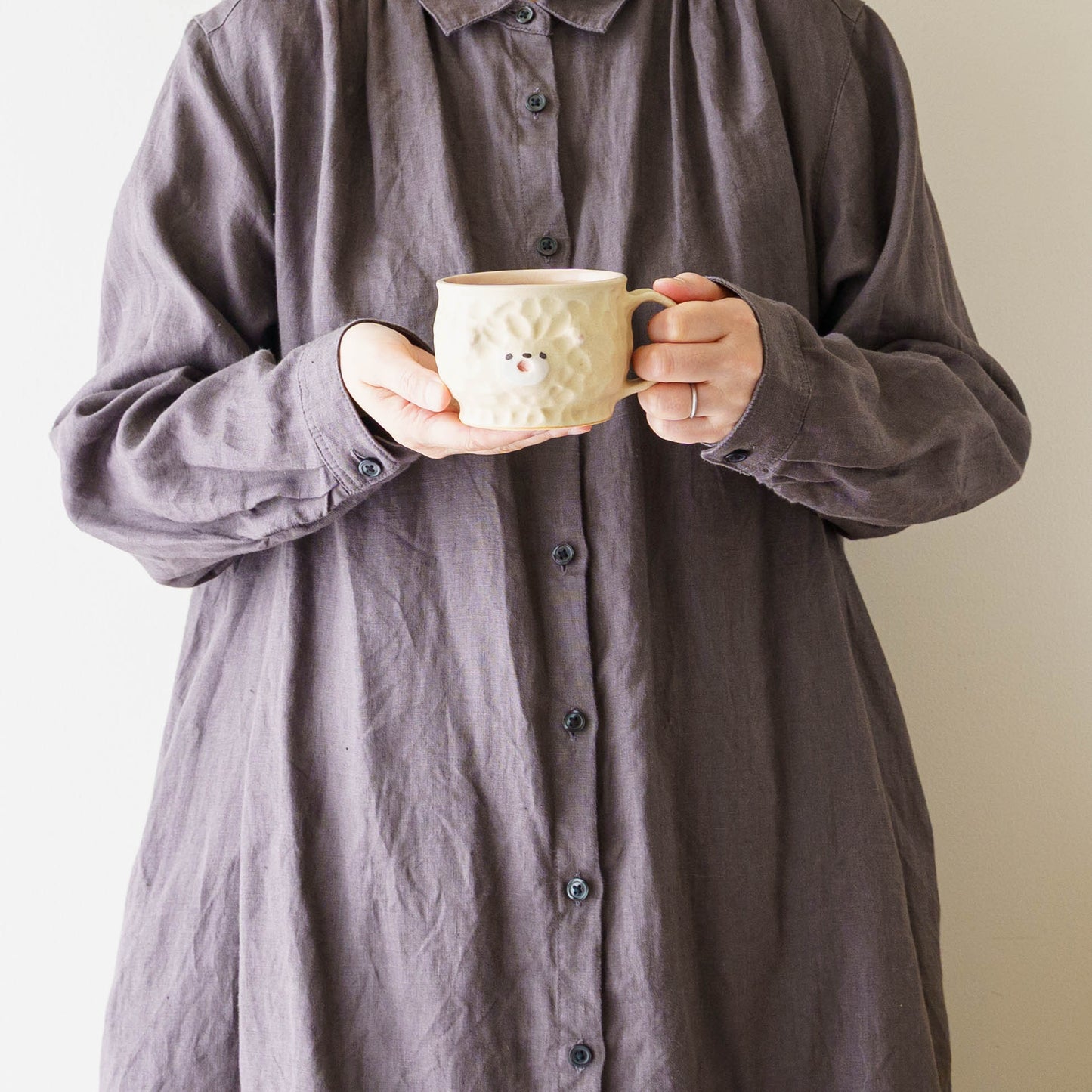 Mug Bear White x Pink | Mikiko Kato