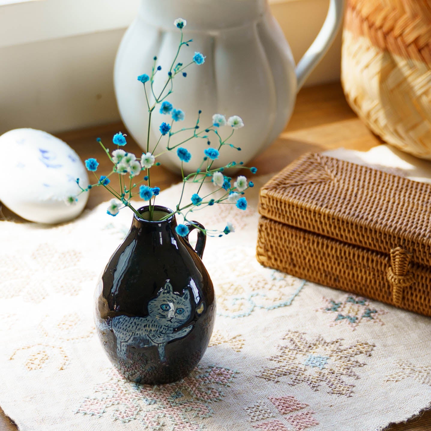 Vase Cat C｜poetoria Yuka Taneda