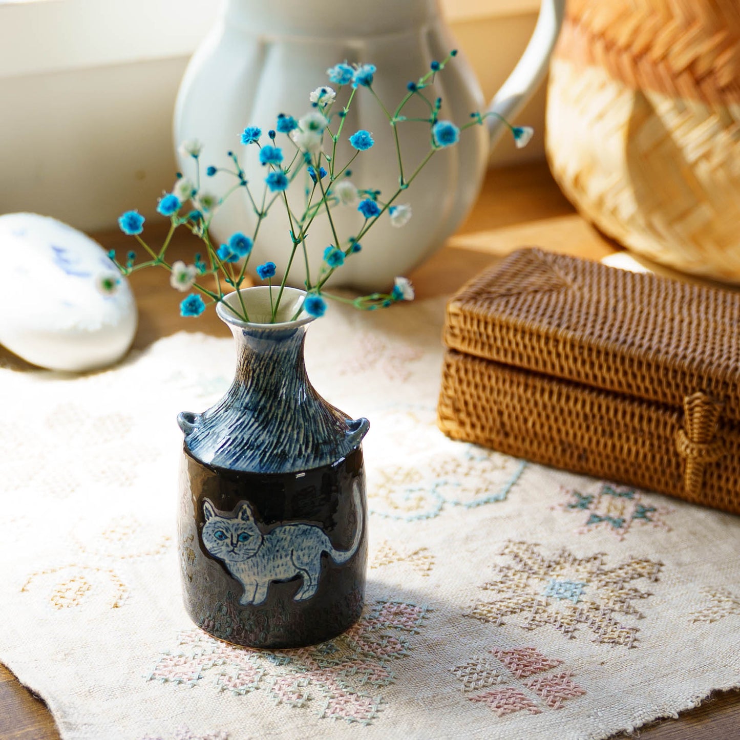 Vase Cat D｜poetoria Yuka Taneda