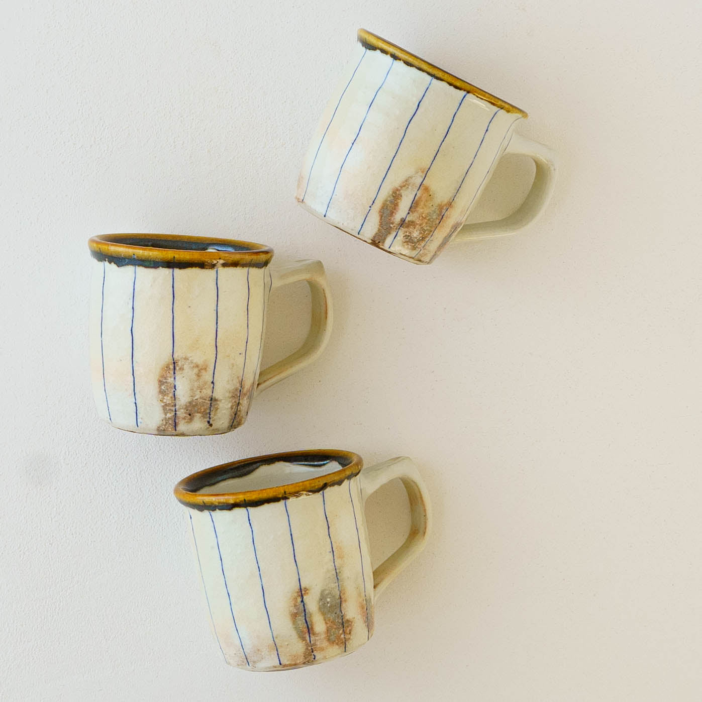 Mug Blue Line Kohiki | Furutani Pottery