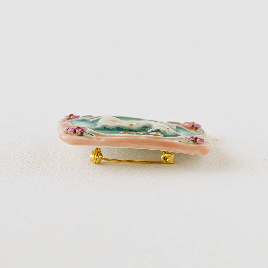 Retro peach tile stag | Minami Nonomura