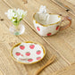 Strawberry round plate｜Kei Kajita