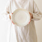 Leaf rim Plate 21.5cm White | Furutani Pottery