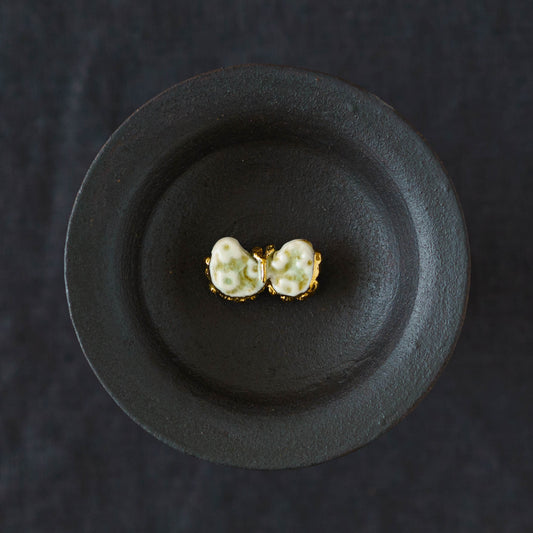 Butterfly floral pattern white | Nonomura Minami