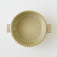 Edged Gratin Dish White/Green｜Oka Hiromi