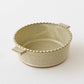 Edged Gratin Dish White/Green｜Oka Hiromi
