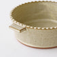 Edged Gratin Dish White/Green｜Oka Hiromi