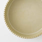 Heat-resistant large bowl with rim, white and green｜Oka Hiromi