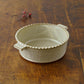 Edged Gratin Dish White/Green｜Oka Hiromi