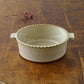 Edged Gratin Dish White/Green｜Oka Hiromi