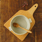 Edged Gratin Dish White/Green｜Oka Hiromi