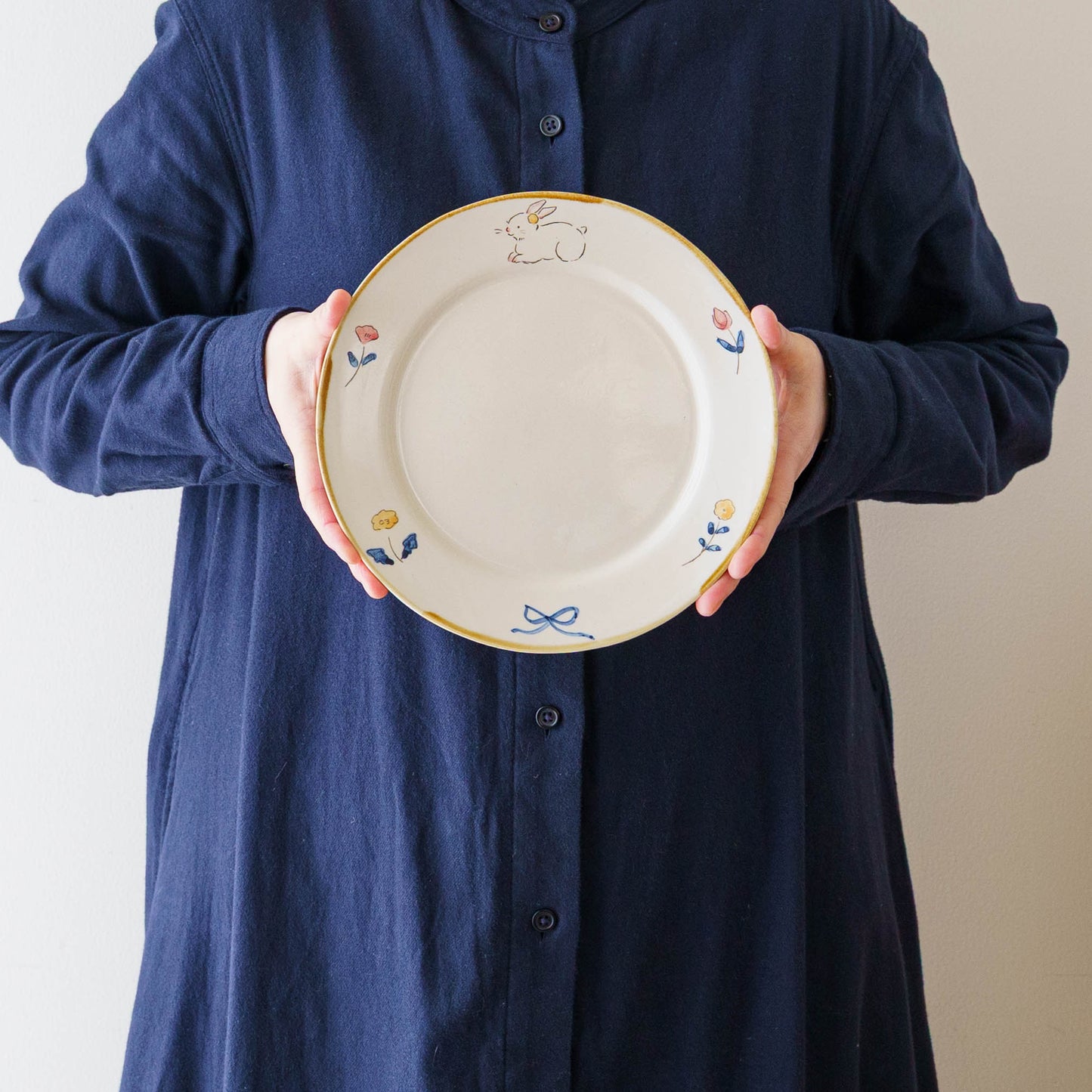 21cm Rim Plate B | Hino Saori