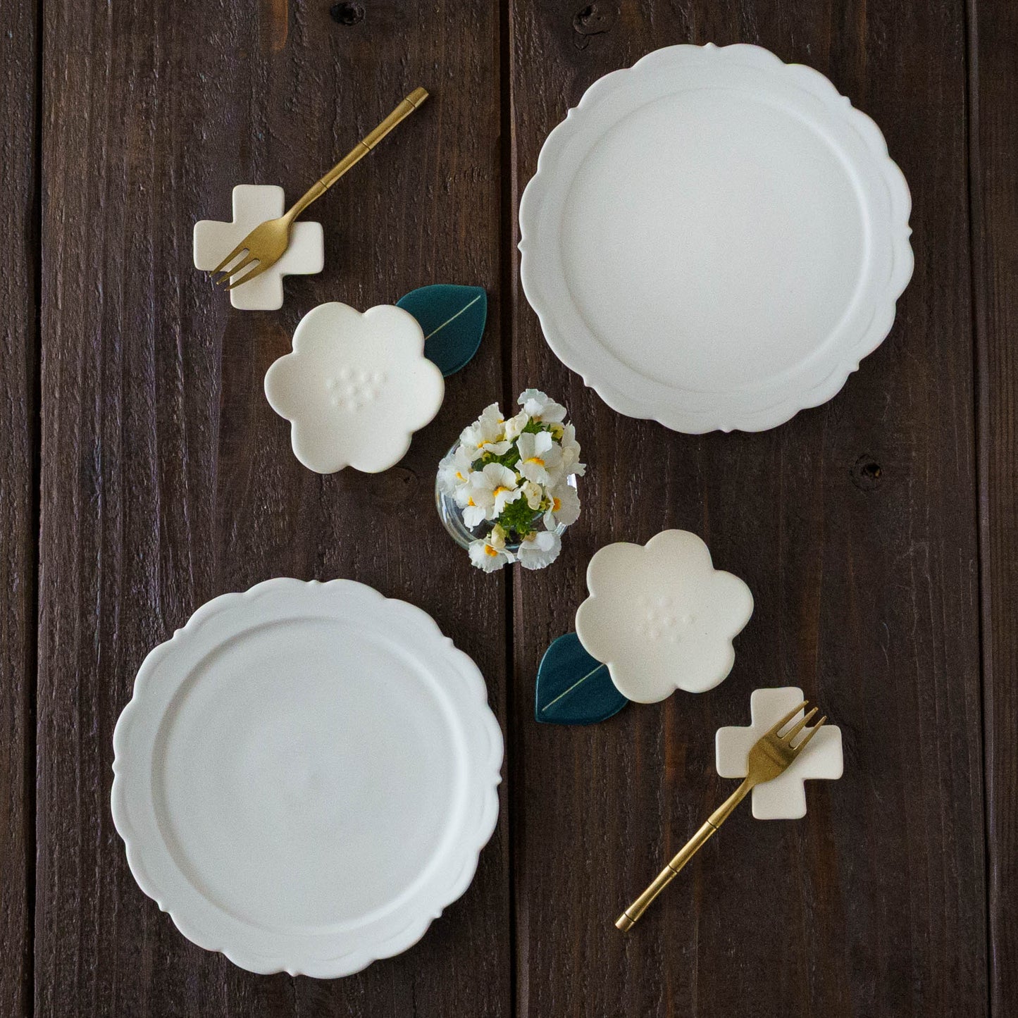 Chopstick rest cloth white | Michi Tsujimoto