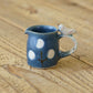 Mini pitcher bird and flower navy | Harada Haruko