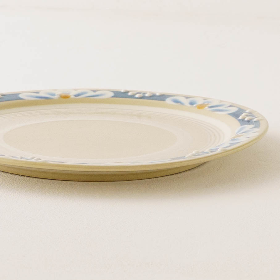 23cm plate blue | Adachino pottery