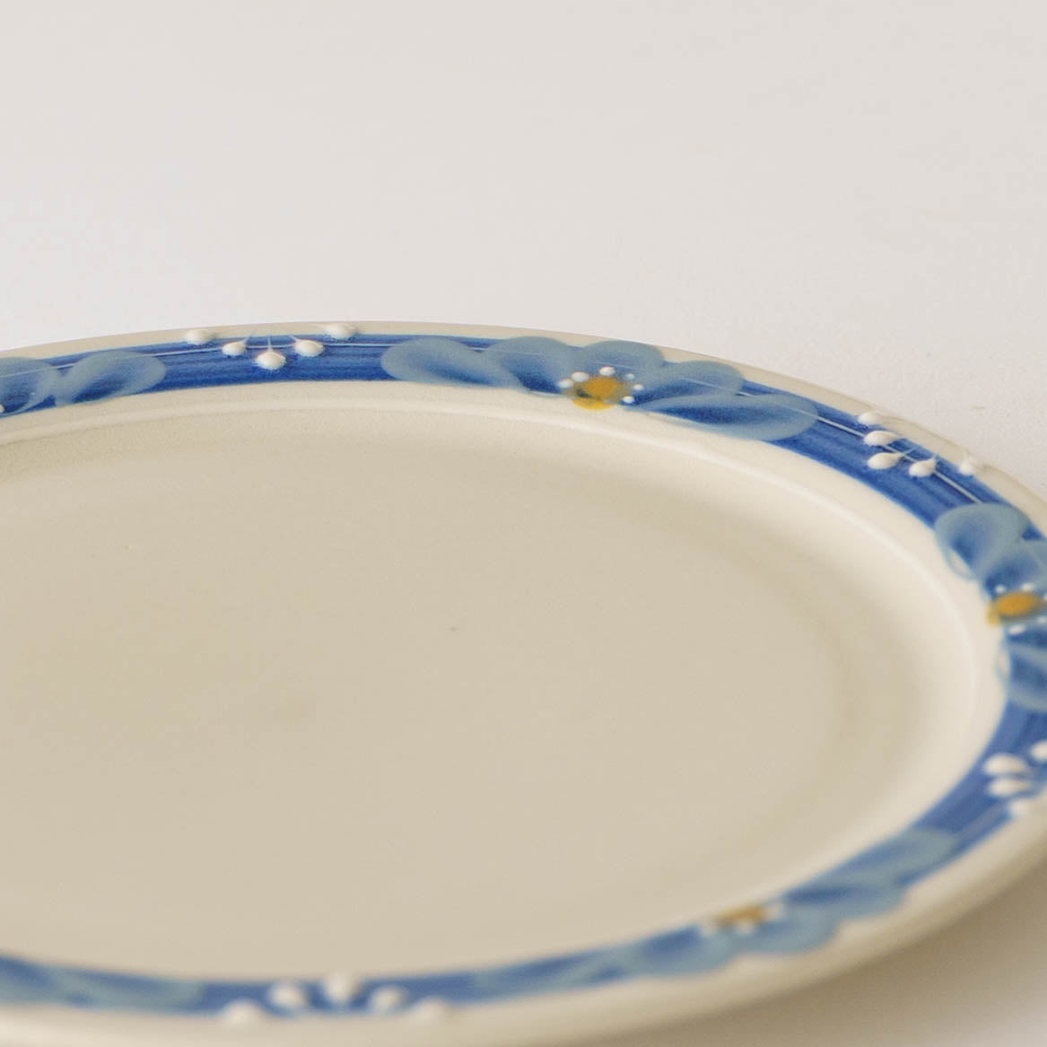 23cm plated deep blue | Adachino pottery