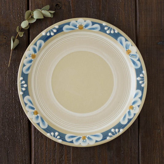 23cm plate blue | Adachino pottery