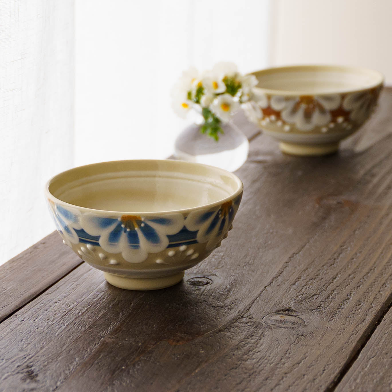Rice bowl blue | Adachino pottery