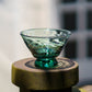 高台付フリーボウル　浅葱｜ニジノハ　平岩愛子