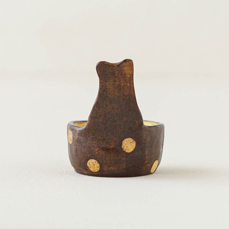 Black bear Measuring Spoon  Black x Polka Dot | Kumiko Ishikawa