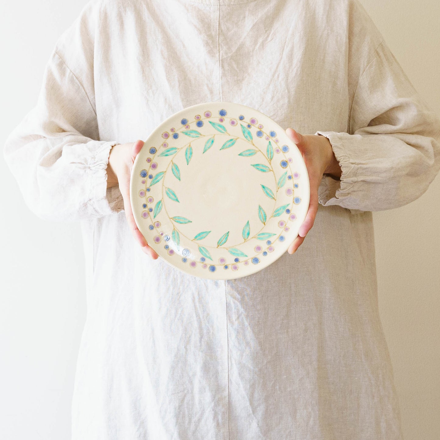 20cm plate Fruit and leaves | Taki Tomoda