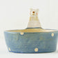 White bear  Dessert Cup Blue x Polka Dot | Kumiko Ishikawa