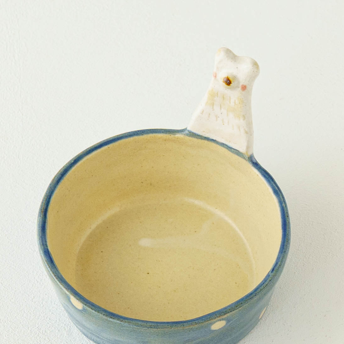 White bear  Dessert Cup Blue x Polka Dot | Kumiko Ishikawa